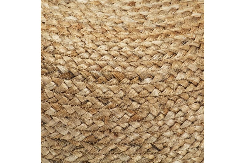 Handgjord sittpuff 45x30 cm jute - Brun - Sittpuff