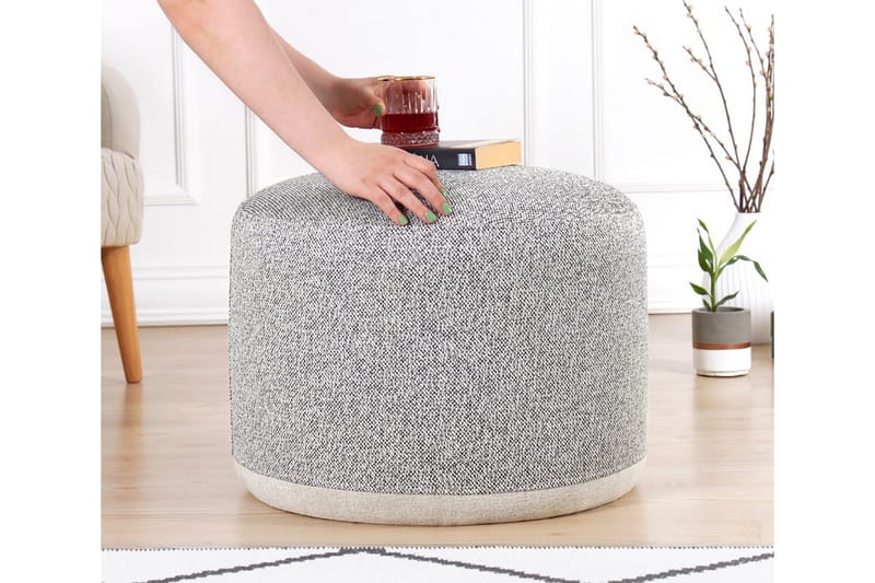 Harrodsburg Sittpuff 51 cm - Grå - Möbler - Vardagsrum - Stolar & sittmöbler - Sittpuff
