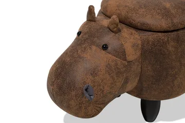 Hippo Sittpuff 32 cm - Brun - Möbler - Vardagsrum - Stolar & sittmöbler - Sittpuff