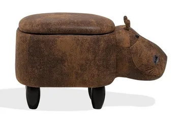 Hippo Sittpuff 32 cm - Brun - Möbler - Vardagsrum - Stolar & sittmöbler - Sittpuff