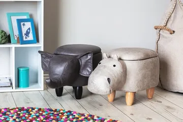 Hippo Sittpuff 32 cm - Grå - Möbler - Vardagsrum - Stolar & sittmöbler - Sittpuff