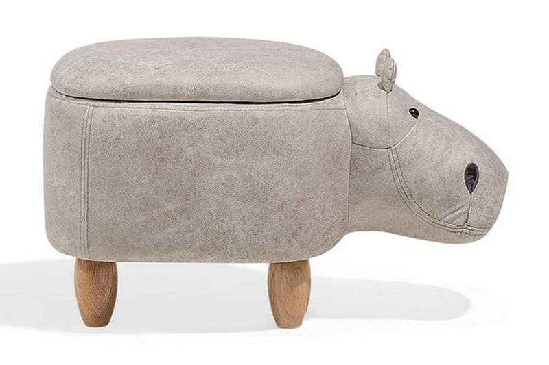 Hippo Sittpuff 32 cm - Grå - Möbler - Vardagsrum - Stolar & sittmöbler - Sittpuff