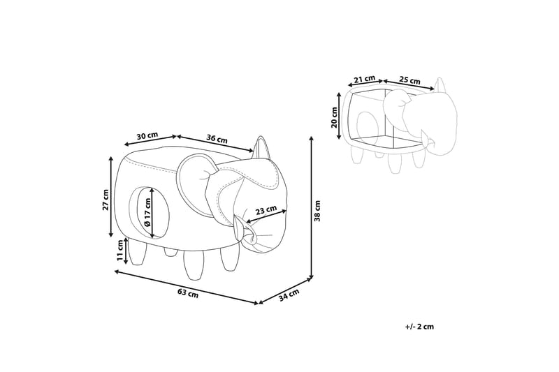 Jumbola Sittpuff - Grå - Möbler - Vardagsrum - Stolar & sittmöbler - Sittpuff