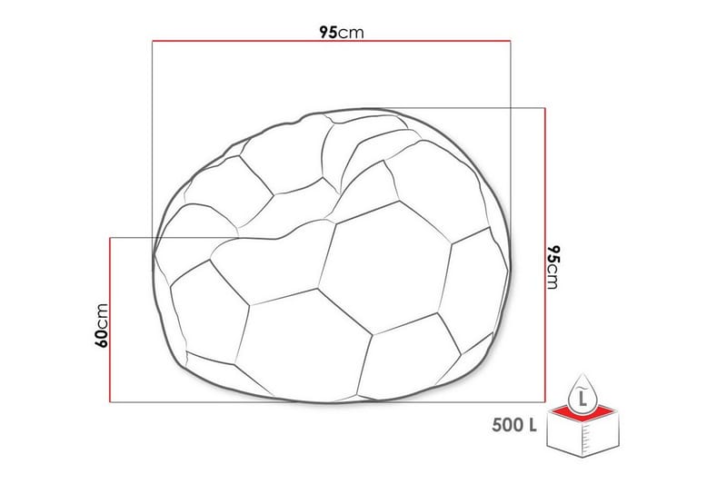 Kintore Sittpuff 95 cm - Vit - Möbler - Vardagsrum - Stolar & sittmöbler - Sittpuff