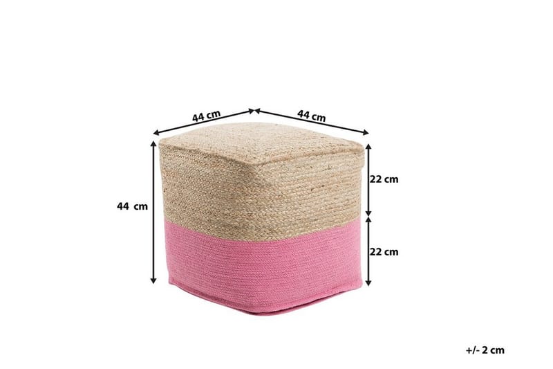 Kirama Sittpuff 44 cm - Beige - Möbler - Vardagsrum - Stolar & sittmöbler - Sittpuff