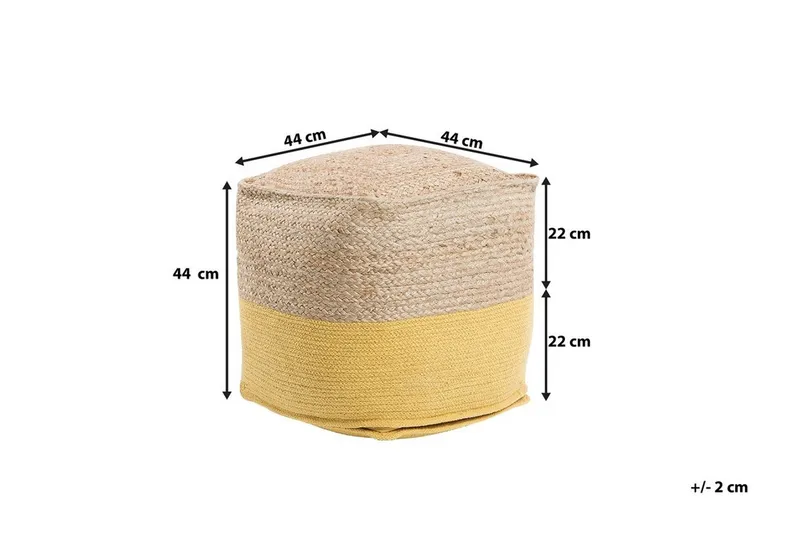 Kirama Sittpuff 44 cm - Beige - Möbler - Vardagsrum - Stolar & sittmöbler - Sittpuff