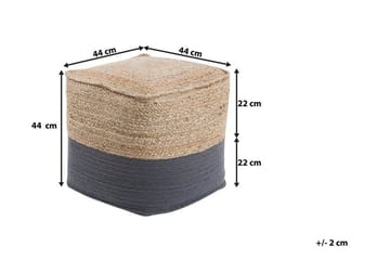 Kirama Sittpuff 44 cm - Beige - Möbler - Vardagsrum - Stolar & sittmöbler - Sittpuff