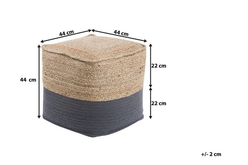 Kirama Sittpuff 44 cm - Beige - Möbler - Vardagsrum - Stolar & sittmöbler - Sittpuff