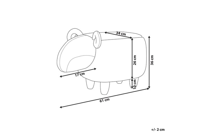 Kobara Sittpuff - Vit - Möbler - Vardagsrum - Stolar & sittmöbler - Sittpuff