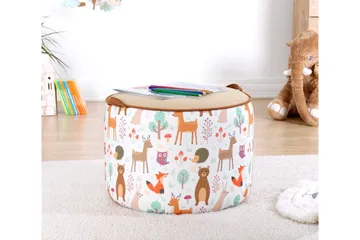 Lachine Barnsittpuff - Beige/Vit - Möbler - Vardagsrum - Stolar & sittmöbler - Sittpuff