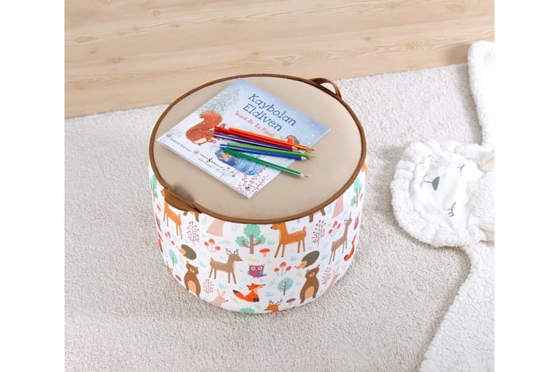 Lachine Barnsittpuff - Beige/Vit - Möbler - Vardagsrum - Stolar & sittmöbler - Sittpuff