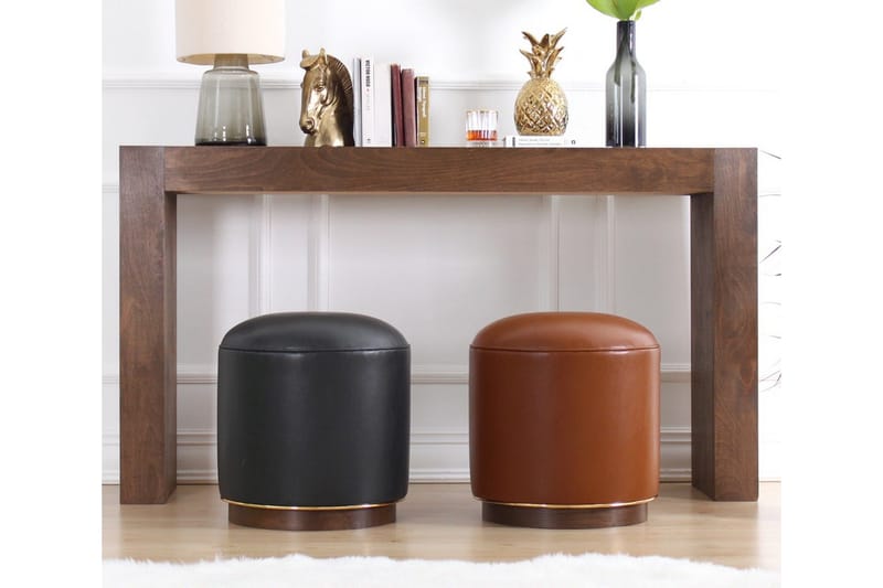Lackawanna Sittpuff 42 cm - Antracit - Möbler - Vardagsrum - Stolar & sittmöbler - Sittpuff