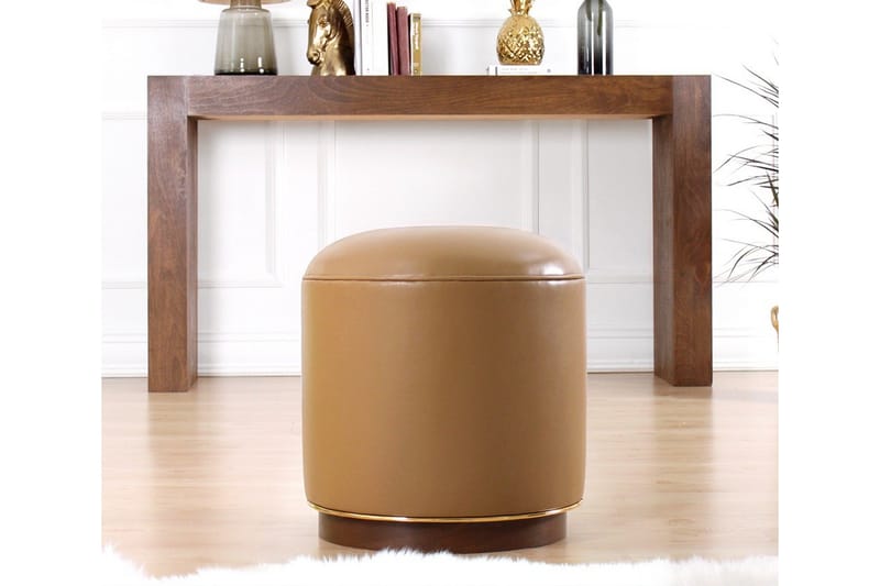 Lackawanna Sittpuff 42 cm - Beige - Möbler - Vardagsrum - Stolar & sittmöbler - Sittpuff