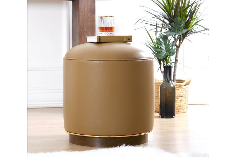 Lackawanna Sittpuff 42 cm - Beige - Möbler - Vardagsrum - Stolar & sittmöbler - Sittpuff