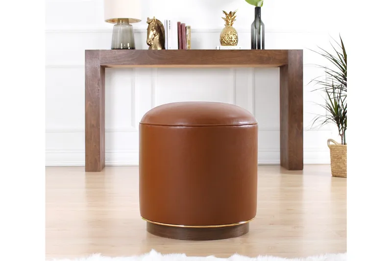 Lackawanna Sittpuff 42 cm - Brun - Möbler - Vardagsrum - Stolar & sittmöbler - Sittpuff