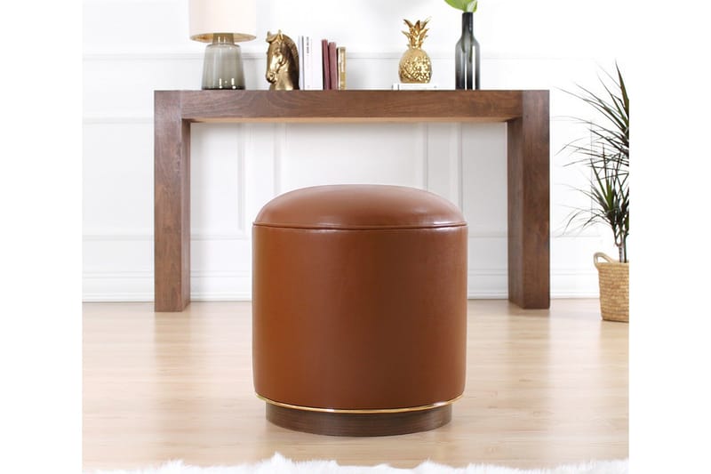 Lackawanna Sittpuff 42 cm - Brun - Möbler - Vardagsrum - Stolar & sittmöbler - Sittpuff