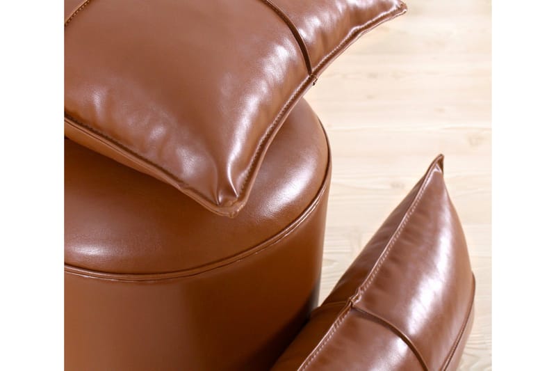 Lackawanna Sittpuff 42 cm - Brun - Möbler - Vardagsrum - Stolar & sittmöbler - Sittpuff