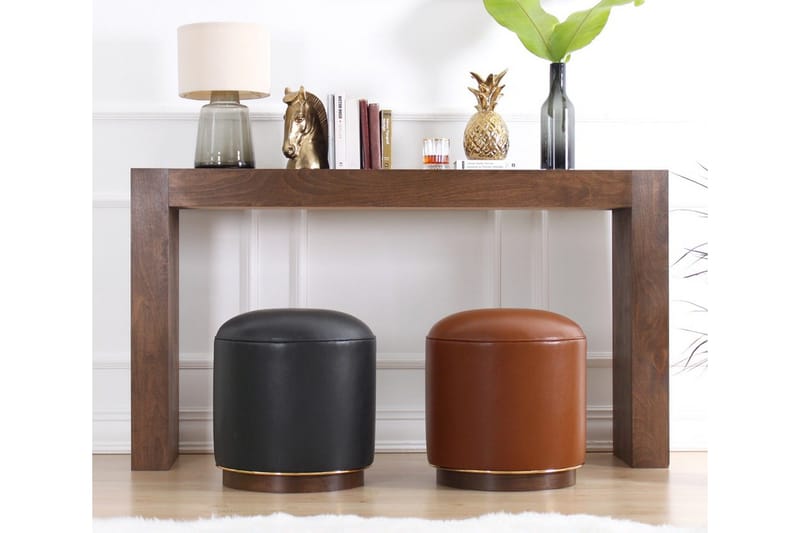 Lackawanna Sittpuff 42 cm - Brun - Möbler - Vardagsrum - Stolar & sittmöbler - Sittpuff