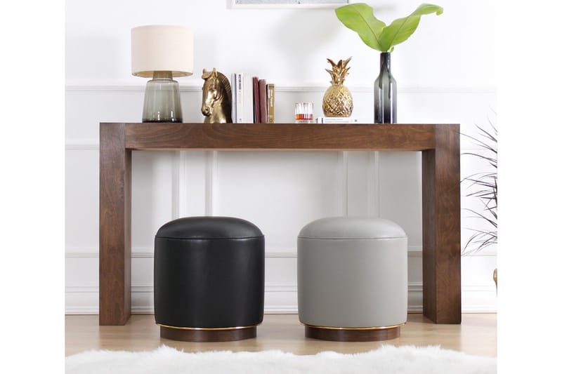 Lackawanna Sittpuff 42 cm - Grå - Möbler - Vardagsrum - Stolar & sittmöbler - Sittpuff