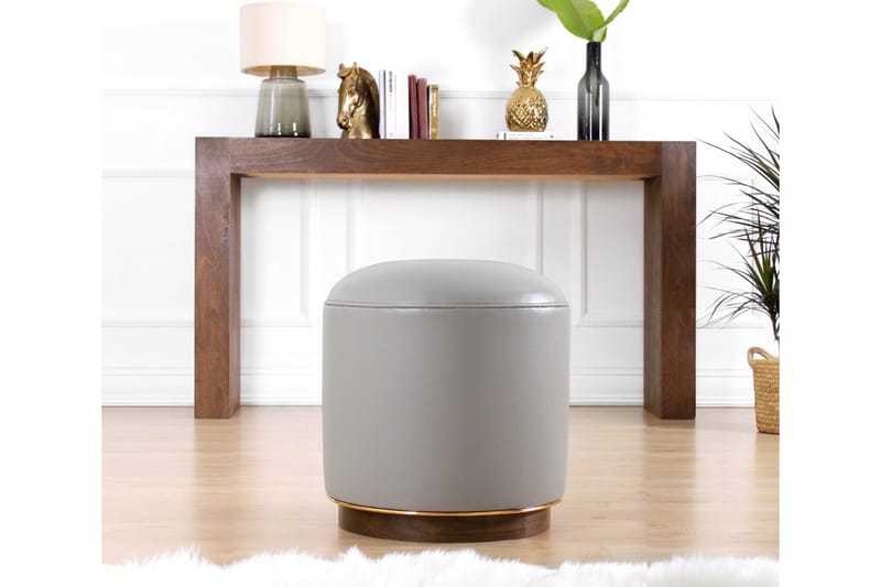 Lackawanna Sittpuff 42 cm - Grå - Möbler - Vardagsrum - Stolar & sittmöbler - Sittpuff