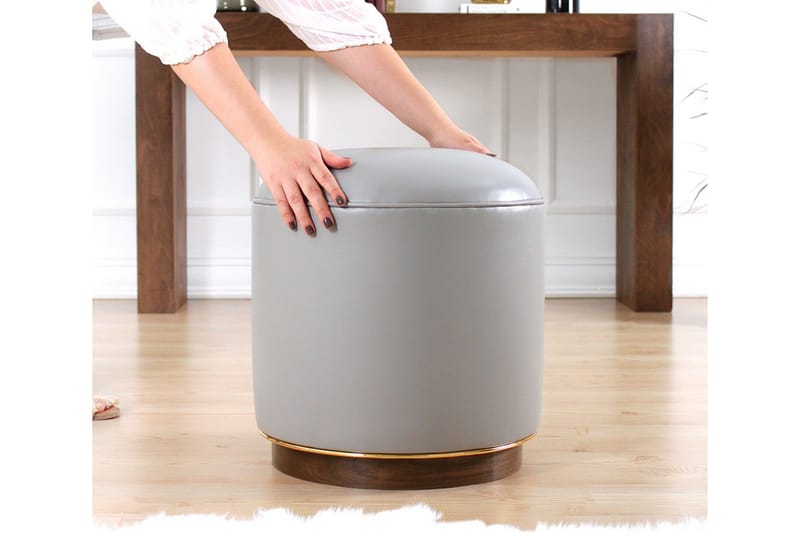 Lackawanna Sittpuff 42 cm - Grå - Möbler - Vardagsrum - Stolar & sittmöbler - Sittpuff