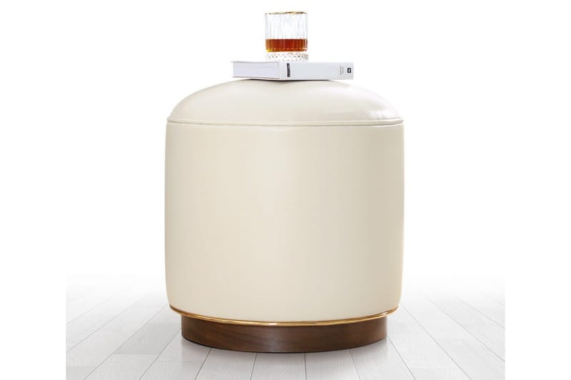 Lackawanna Sittpuff 42 cm, Ljusbeige