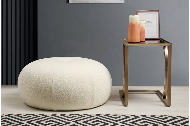 Laval Sittpuff 55 cm Vit - Möbler - Vardagsrum - Stolar & sittmöbler - Sittpuff