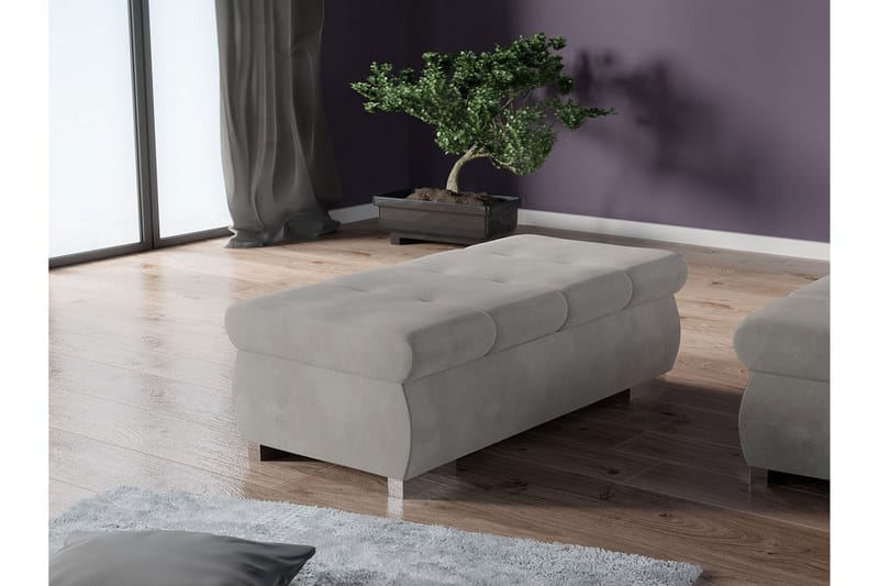 LEUAN Sittpuff Grå - Möbler - Vardagsrum - Stolar & sittmöbler - Sittpuff