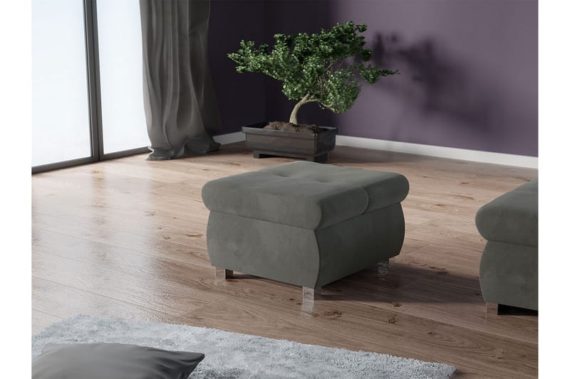LEUAN Sittpuff Grå - Möbler - Vardagsrum - Stolar & sittmöbler - Sittpuff