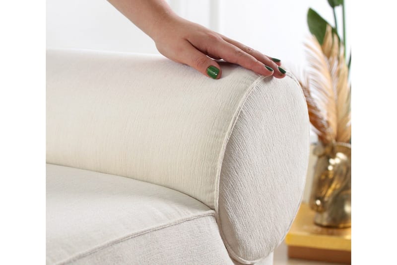 Linburg Sittpuff 45 cm - Cream - Möbler - Vardagsrum - Stolar & sittmöbler - Sittpuff