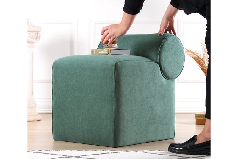 Linburg Sittpuff 45 cm, Green