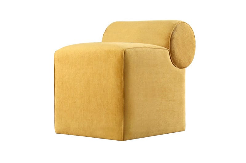 Linburg Sittpuff 45 cm - Gul - Möbler - Vardagsrum - Stolar & sittmöbler - Sittpuff