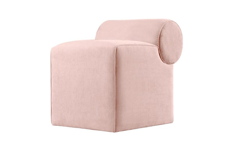 Linburg Sittpuff 45 cm - Rosa - Möbler - Vardagsrum - Stolar & sittmöbler - Sittpuff