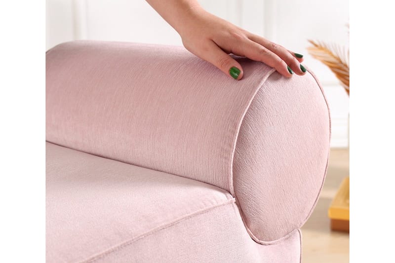 Linburg Sittpuff 45 cm - Rosa - Möbler - Vardagsrum - Stolar & sittmöbler - Sittpuff