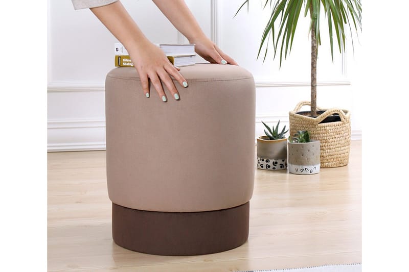 Lockport Sittpuff 38 cm - Brun - Möbler - Vardagsrum - Stolar & sittmöbler - Sittpuff