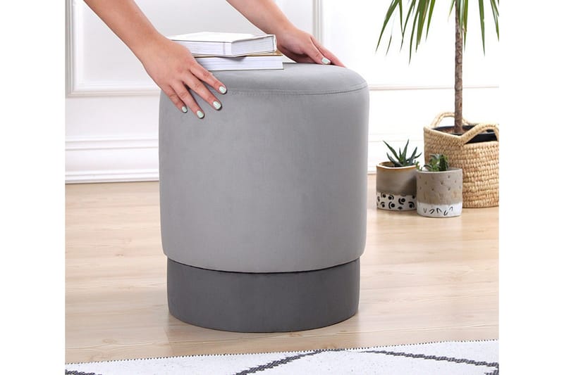 Lockport Sittpuff 38 cm - Grå - Möbler - Vardagsrum - Stolar & sittmöbler - Sittpuff