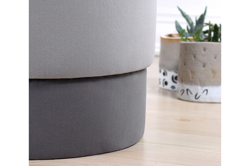 Lockport Sittpuff 38 cm - Grå - Möbler - Vardagsrum - Stolar & sittmöbler - Sittpuff