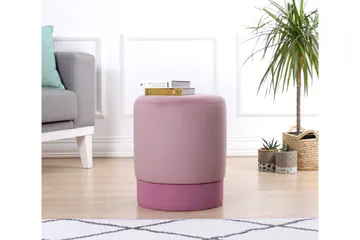 Lockport Sittpuff 38 cm - Rosa - Möbler - Vardagsrum - Stolar & sittmöbler - Sittpuff