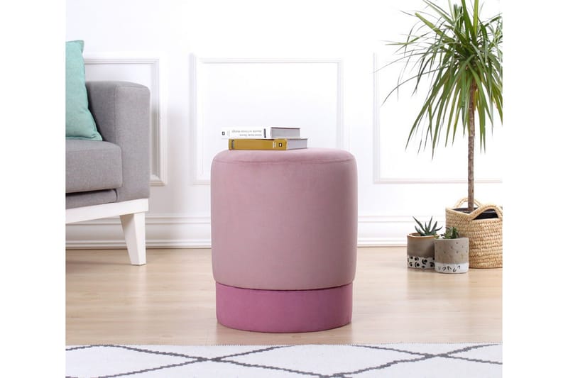 Lockport Sittpuff 38 cm - Rosa - Möbler - Vardagsrum - Stolar & sittmöbler - Sittpuff