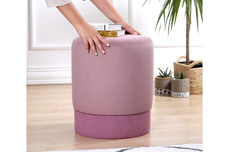 Lockport Sittpuff 38 cm - Rosa - Möbler - Vardagsrum - Stolar & sittmöbler - Sittpuff
