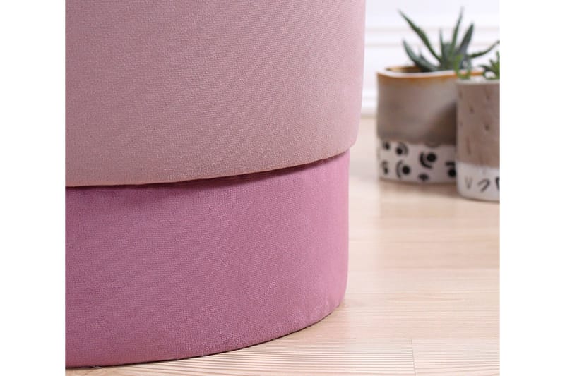 Lockport Sittpuff 38 cm - Rosa - Möbler - Vardagsrum - Stolar & sittmöbler - Sittpuff