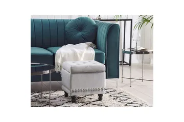 Sittpuff Loretto Grå - Grå - Möbler - Vardagsrum - Stolar & sittmöbler - Sittpuff