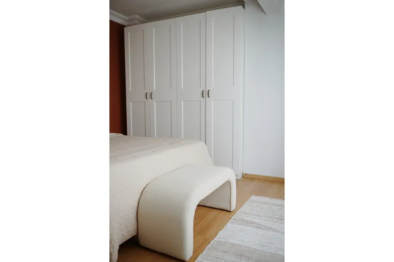 Manav Sittpuff 106 cm - Vit - Möbler - Vardagsrum - Stolar & sittmöbler - Sittpuff