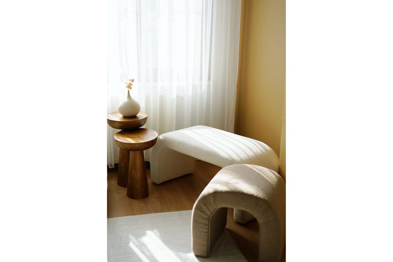 Manav Sittpuff 106 cm - Vit - Möbler - Vardagsrum - Stolar & sittmöbler - Sittpuff