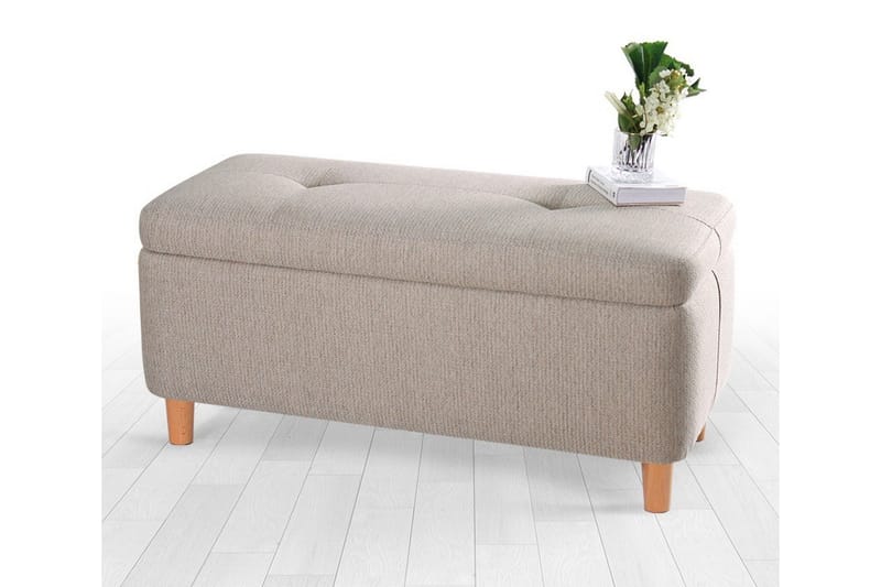 Mansi Sittpuff 100 cm - Beige - Möbler - Vardagsrum - Stolar & sittmöbler - Sittpuff