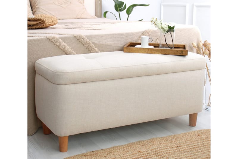Mansi Sittpuff 100 cm Cream - Möbler - Vardagsrum - Stolar & sittmöbler - Sittpuff