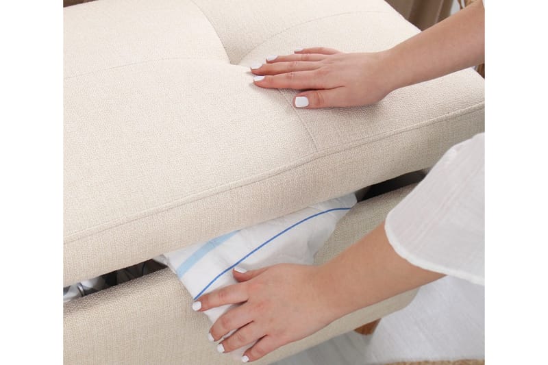Mansi Sittpuff 100 cm Cream - Möbler - Vardagsrum - Stolar & sittmöbler - Sittpuff