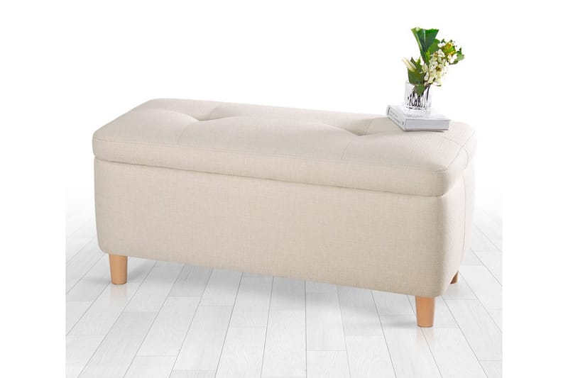 Mansi Sittpuff 100 cm Cream - Möbler - Vardagsrum - Stolar & sittmöbler - Sittpuff