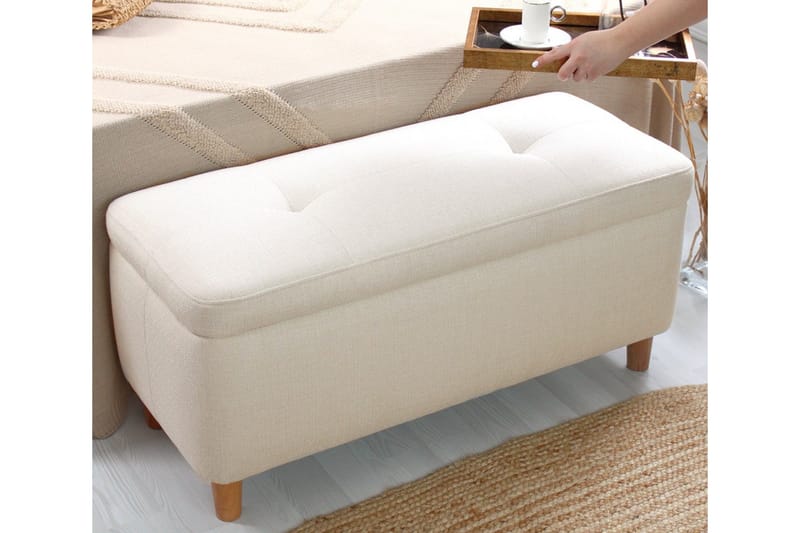 Mansi Sittpuff 100 cm - Cream - Möbler - Vardagsrum - Stolar & sittmöbler - Sittpuff