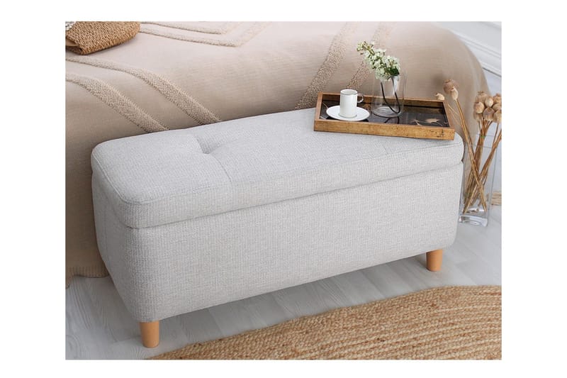 Mansi Sittpuff 100 cm - Ljusgrå - Möbler - Vardagsrum - Stolar & sittmöbler - Sittpuff